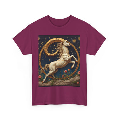 Unisex Heavy Cotton T-Shirt, Aries Animal. Zodiac Design