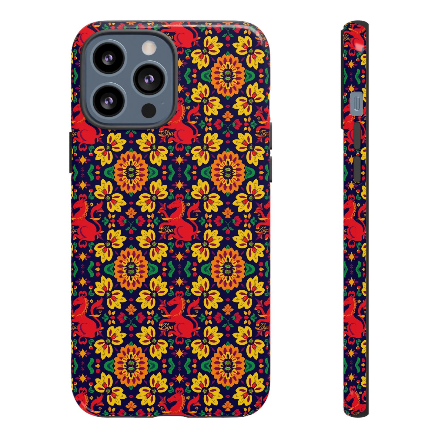 Tough Cases, Virgo, Zodiac v2, Flower Pattern