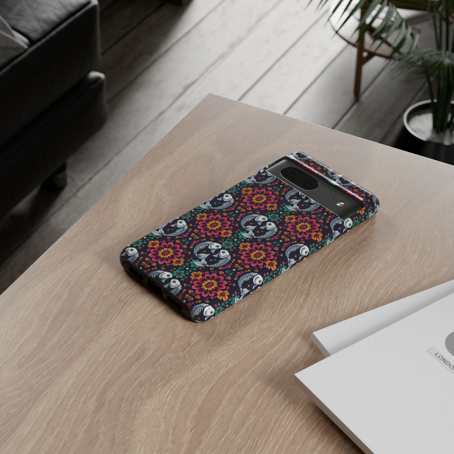 Tough Cases, Pisces, Zodiac v4, Flower Pattern