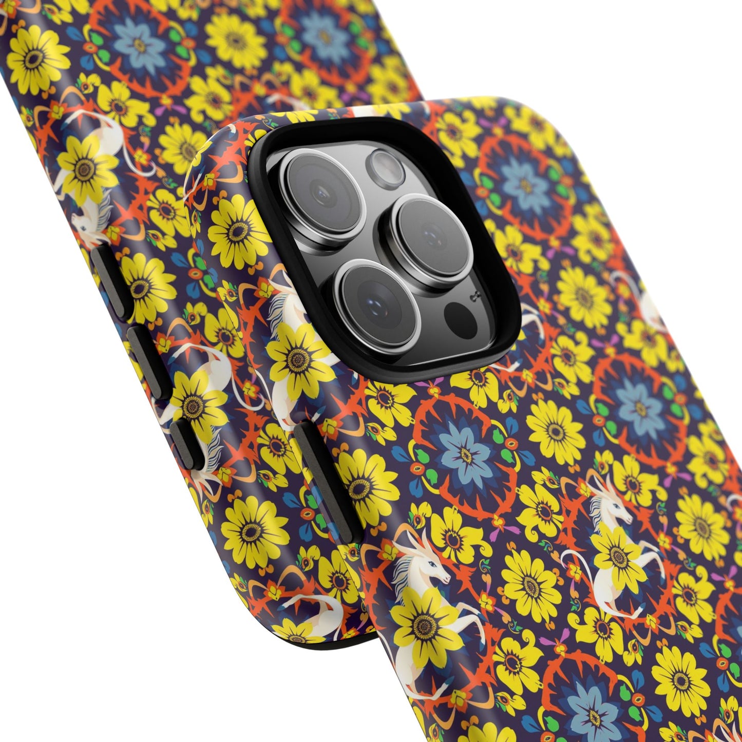 Tough Cases, Aquarius, Zodiac v3, Flower Pattern