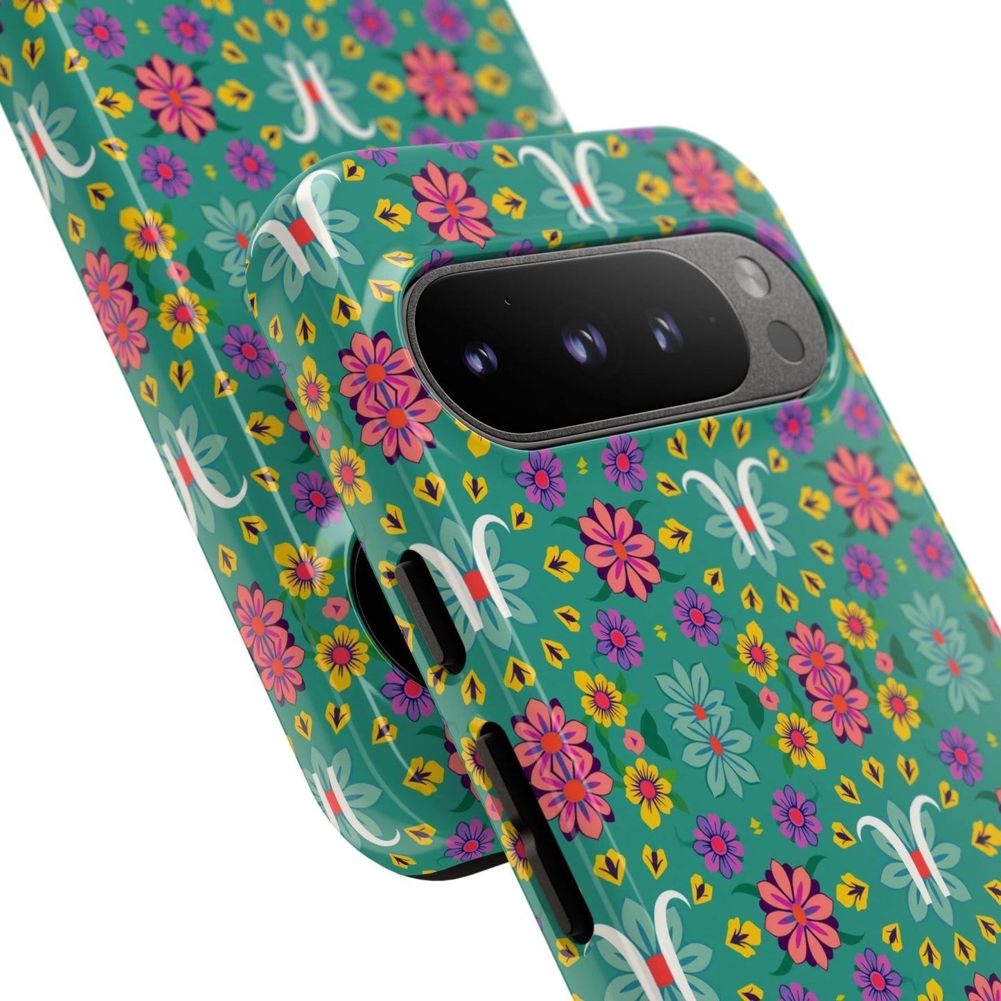 Tough Cases, Aquarius, Zodiac v4, Flower Pattern