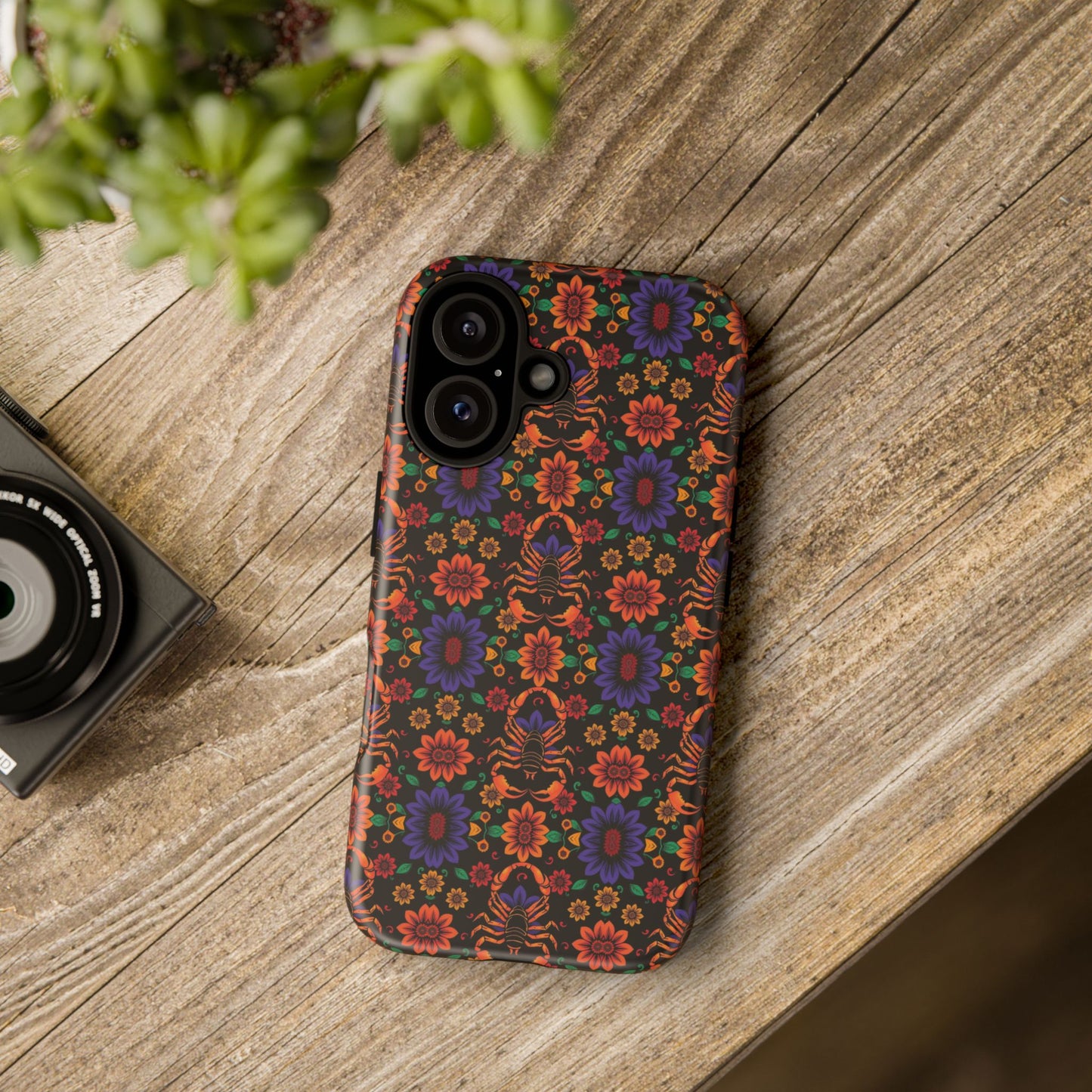 Tough Cases, Scorpio, Zodiac, Flower Pattern
