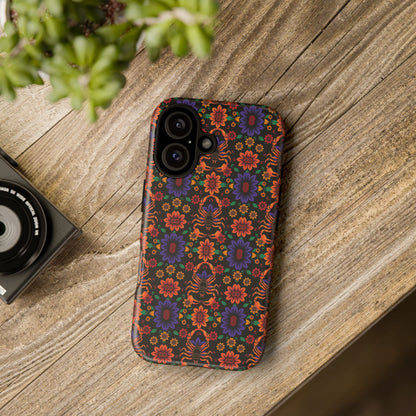 Tough Cases, Scorpio, Zodiac, Flower Pattern