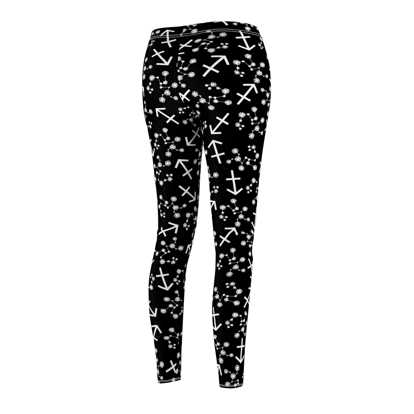 Women's Zodiac Cut & Sew Casual Leggings Sagittarius Zodiac sign