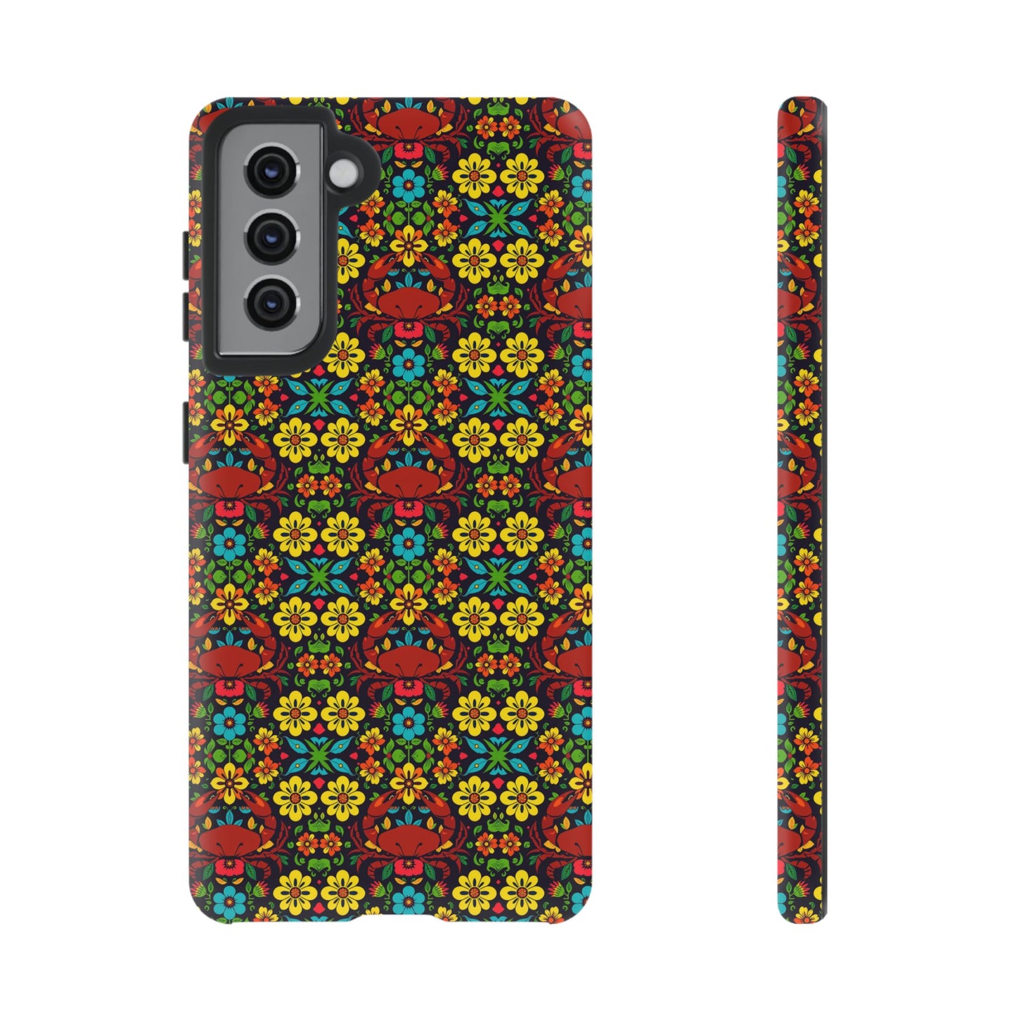 Tough Cases, Cancer, Zodiac v2, Flower Pattern