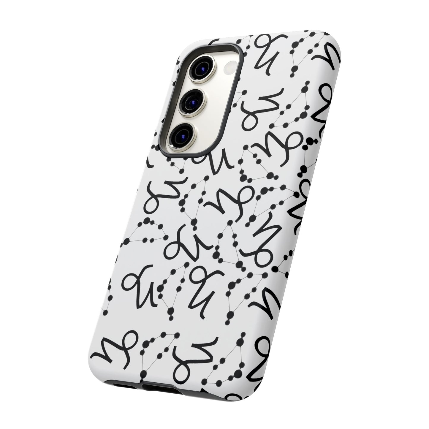 Tough Cases with the Capricorn Zodiac sign for iPhone, Samsung Galaxy, and Google Pixel devices