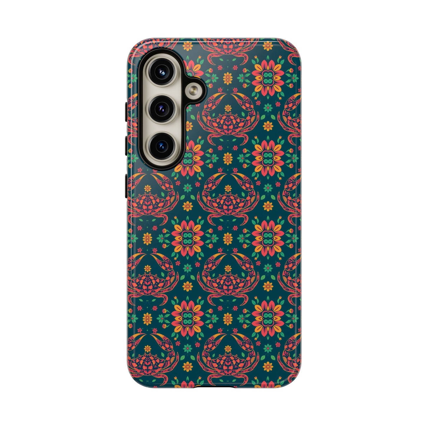 Tough Cases, Cancer, Zodiac v4, Flower Pattern