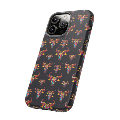 Tough Cases, Taurus, Zodiac, Metal Pattern