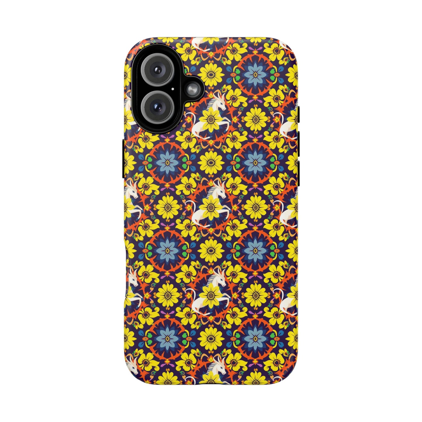 Tough Cases, Aquarius, Zodiac v3, Flower Pattern