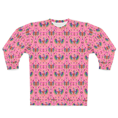 Unisex Sweatshirt (AOP), Virgo, Zodiac v2, Jewel Pattern
