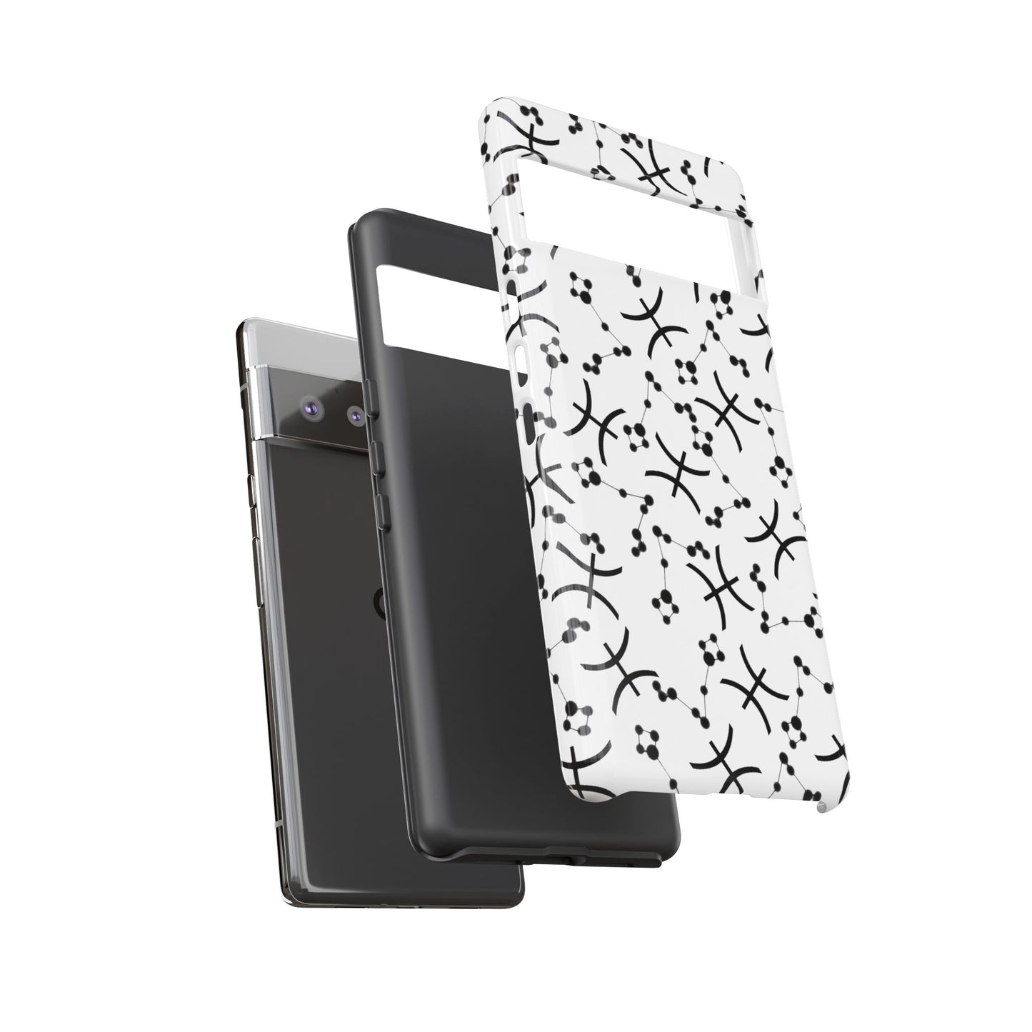 Tough Cases with the Pisces Zodiac sign for iPhone, Samsung Galaxy, and Google Pixel devices