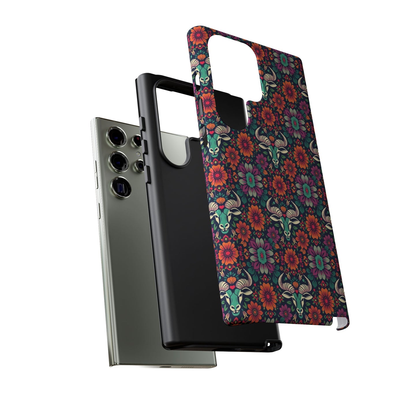 Tough Cases, Taurus, Zodiac v4, Flower Pattern