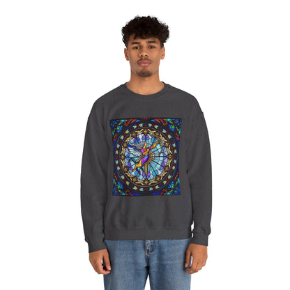 Unisex Heavy Blend™ Crewneck Sweatshirt, Glass, Sagittarius Zodiac Design