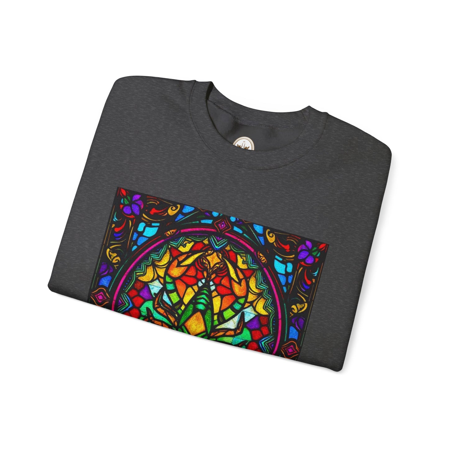 Unisex Heavy Blend™ Crewneck Sweatshirt, Glass 1, Scorpio Zodiac Design