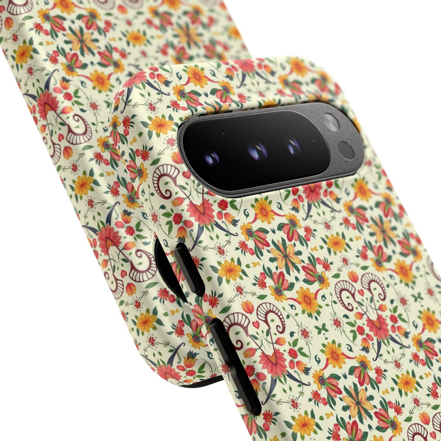 Tough Cases, Aries, Zodiac, Flower Pattern