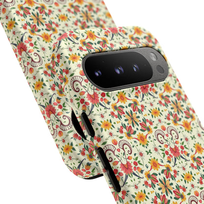 Tough Cases, Aries, Zodiac, Flower Pattern