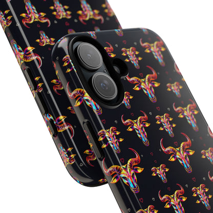 Tough Cases, Taurus, Zodiac, Metal Pattern