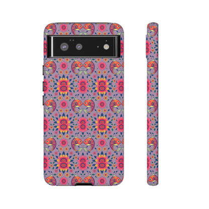 Tough Cases, Pisces, Zodiac v3, Flower Pattern