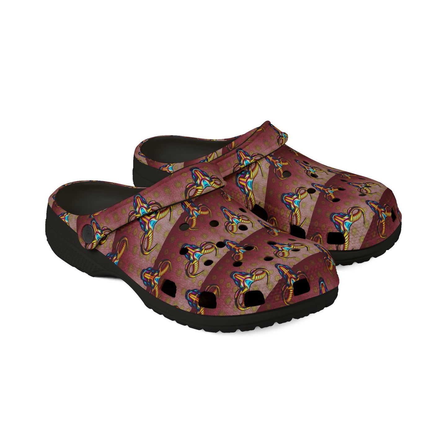 EVA Foam Rubber Shoes, (AOP), Taurus, Zodiac, Pattern