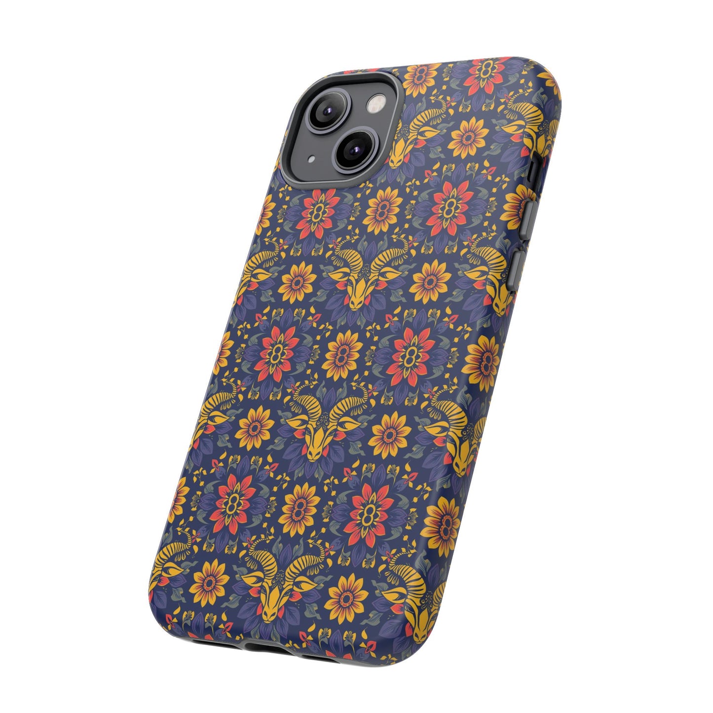 Tough Cases, Taurus, Zodiac v3, Flower Pattern