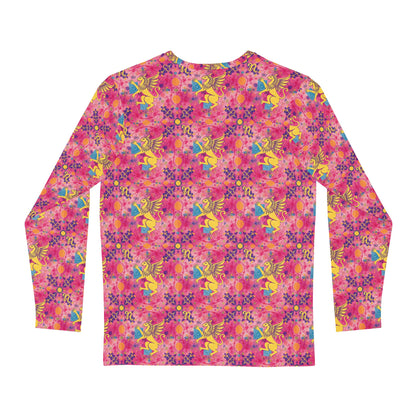 Men's Long Sleeve Shirt, (AOP), Virgo, Zodiac v1, Pattern