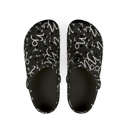 EVA Foam Rubber Shoes (AOP), Material 100% EVA, Capricorn Zodiac Design