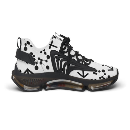 Women's Mesh Sneakers, Constellation & Symbol, Sagittarius Zodiac Sign, AOP