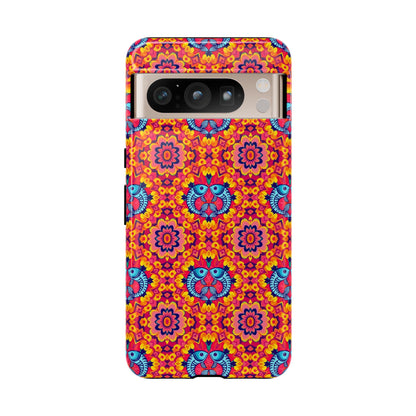 Tough Cases, Pisces, Zodiac v1, Flower Pattern