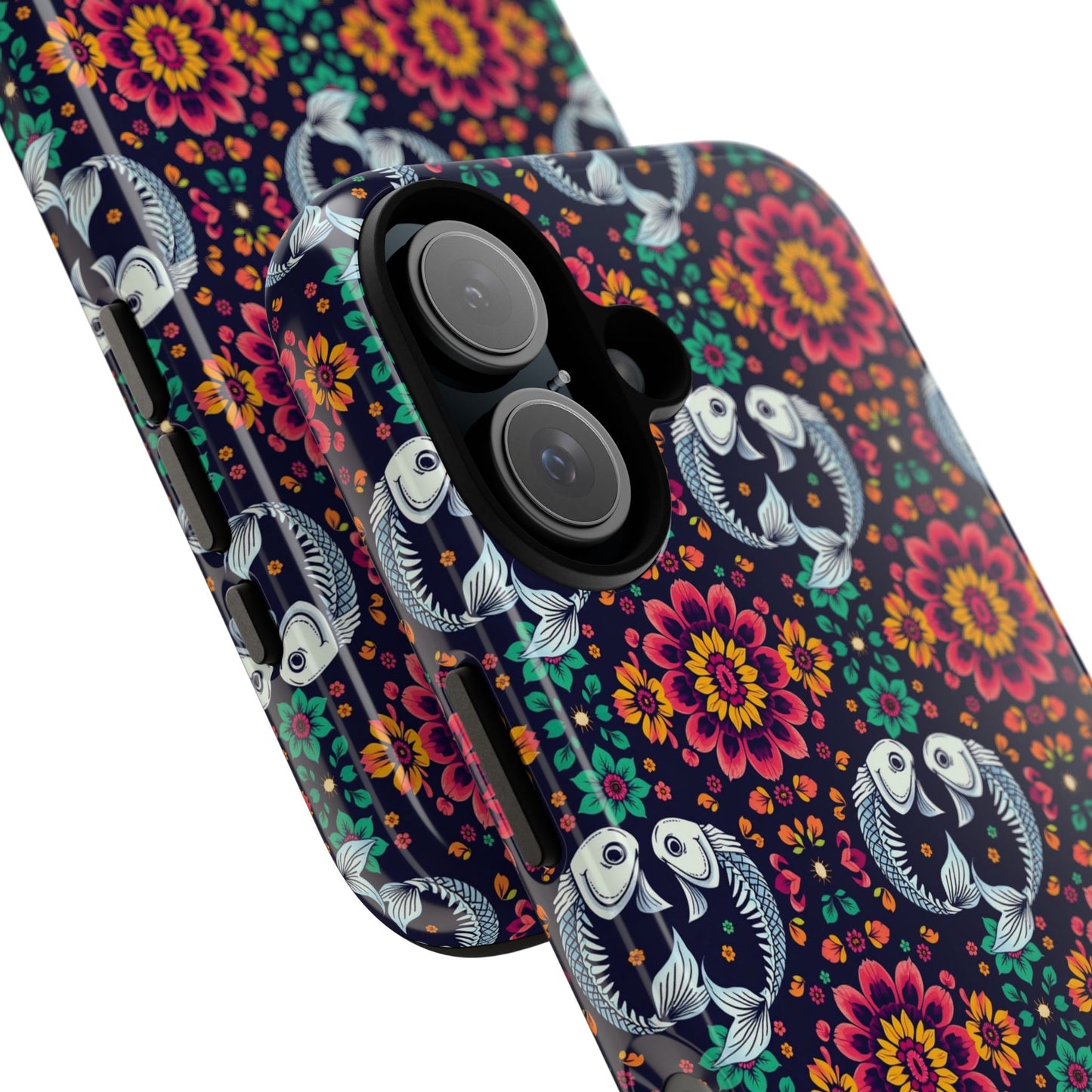 Tough Cases, Pisces, Zodiac v4, Flower Pattern