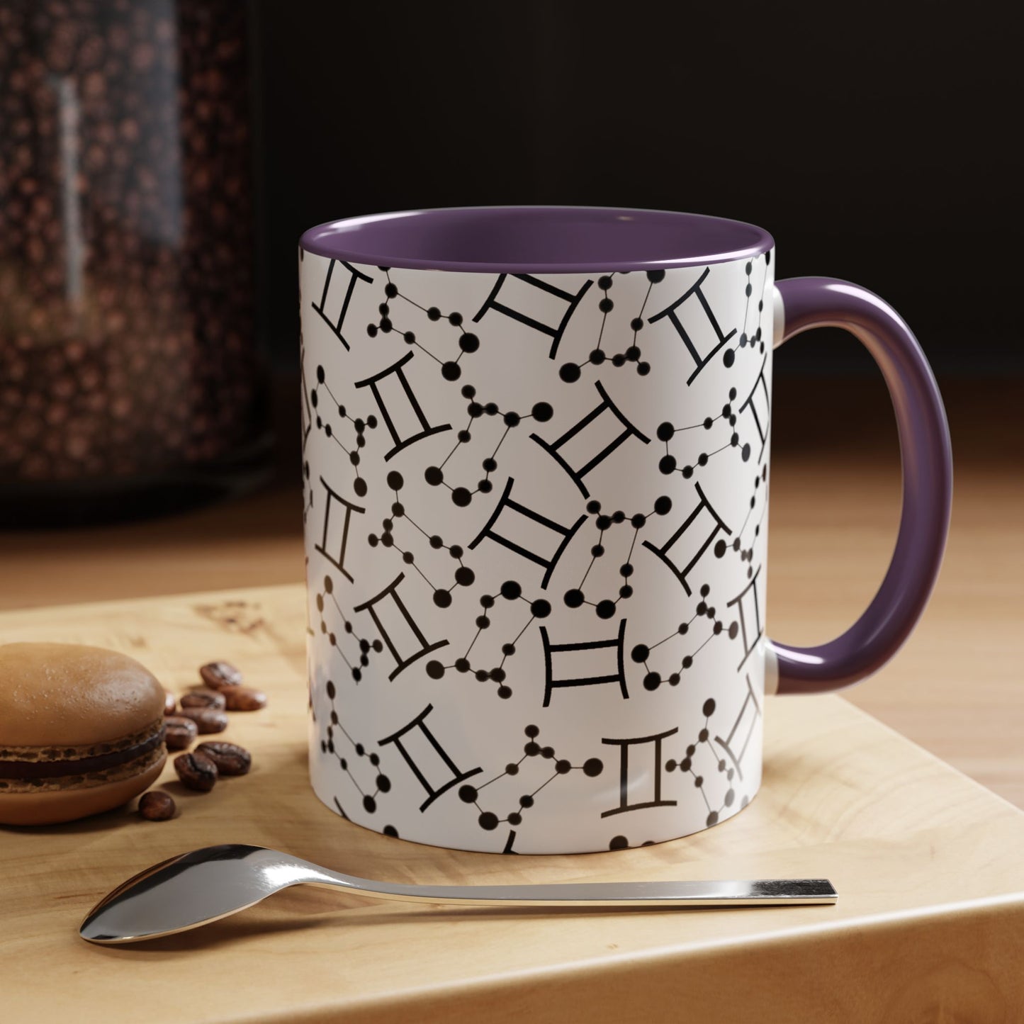 Accent Coffee Mug with the Gemini sign (11, 15oz)