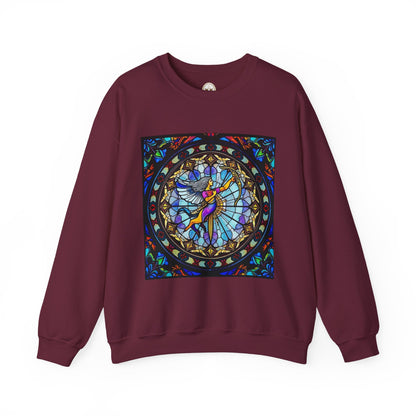 Unisex Heavy Blend™ Crewneck Sweatshirt, Glass, Sagittarius Zodiac Design