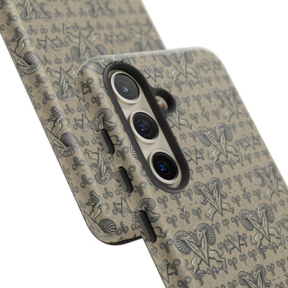 Tough Cases, Aries, Zodiac, Metal Pattern