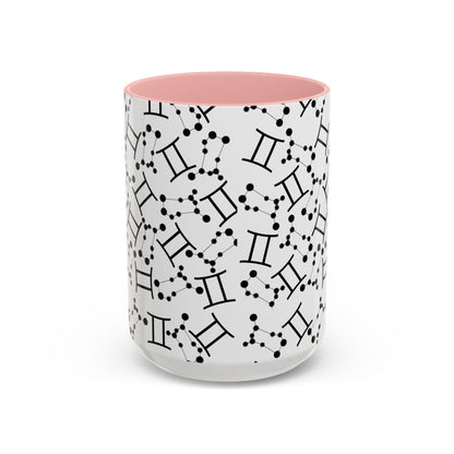 Accent Coffee Mug with the Gemini sign (11, 15oz)