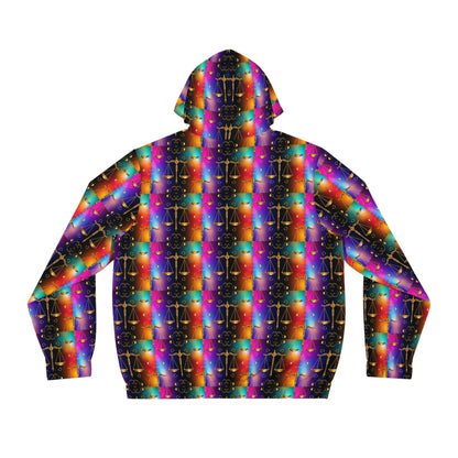 Full-Zip Hoodie (AOP), Libra, Zodiac v1, Pattern