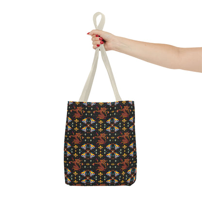 Tote Bag (AOP), Virgo, Zodiac, Jewel Pattern