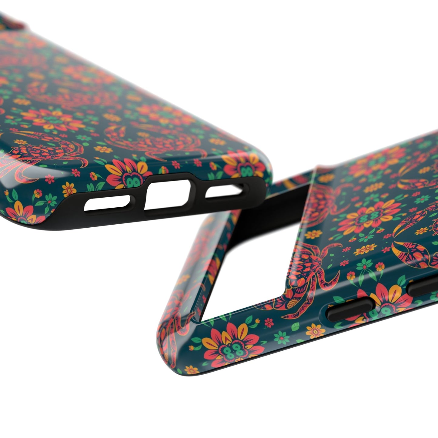 Tough Cases, Cancer, Zodiac v4, Flower Pattern