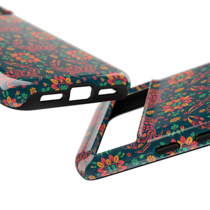 Tough Cases, Cancer, Zodiac v4, Flower Pattern