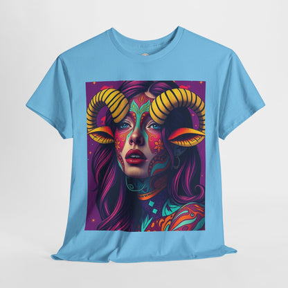 Unisex Heavy Cotton T-Shirt, Taurus, Zodiac v2, Sexy Art