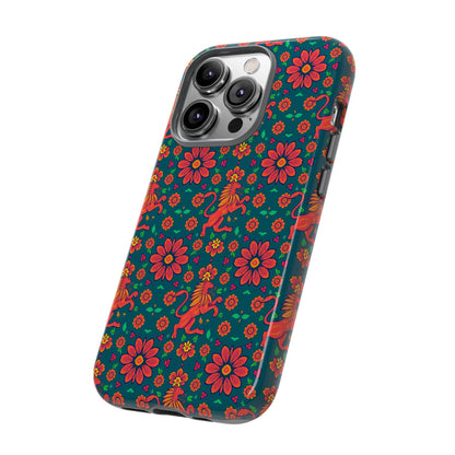 Tough Cases, Leo, Zodiac v2, Flower Pattern