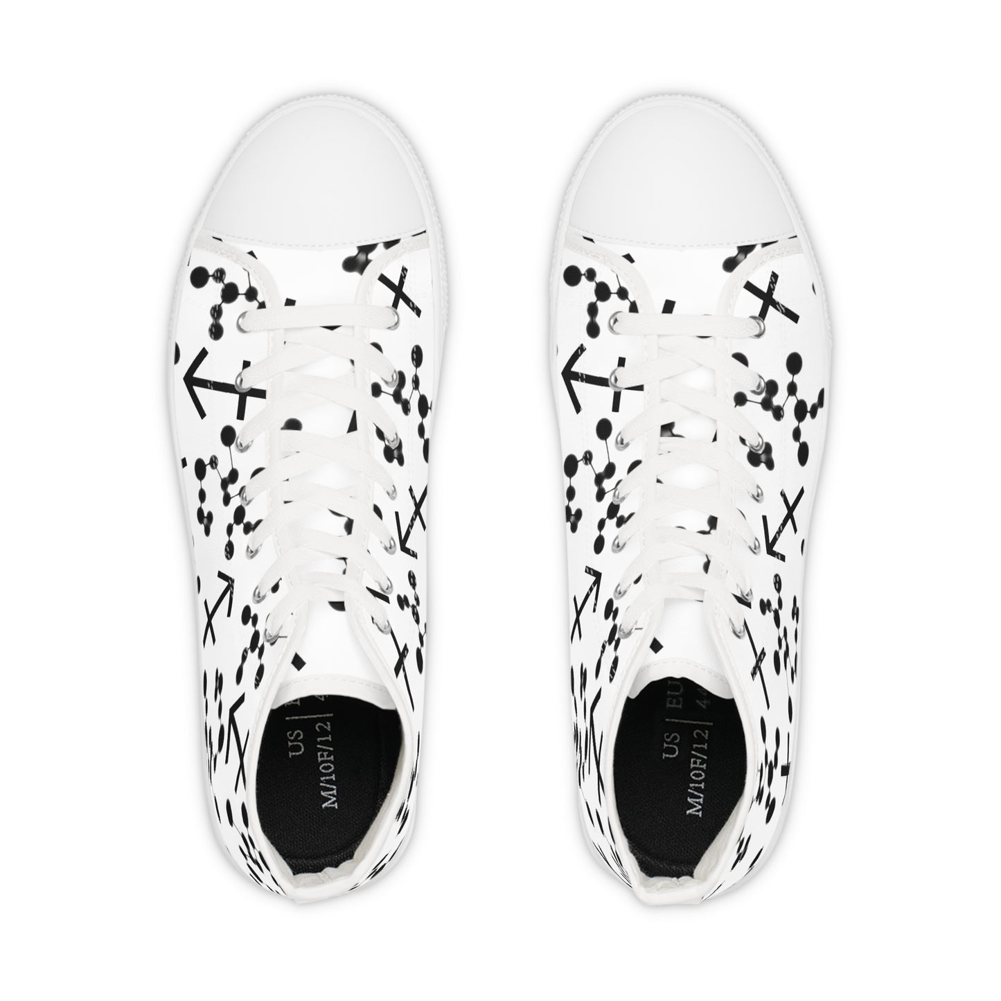 Men's High Top Sneakers, Breathable polyester canvas, Sagittarius Zodiac Design