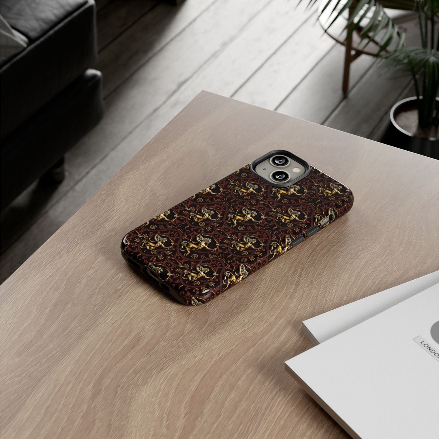 Tough Cases, Sagittarius, Zodiac, Metal Pattern