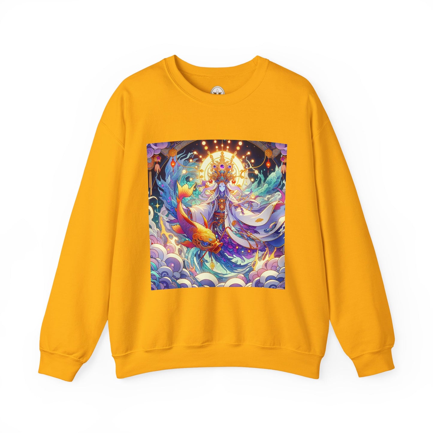 Unisex Heavy Blend™ Crewneck Sweatshirt, Anime Pisces King, Zodiac Design