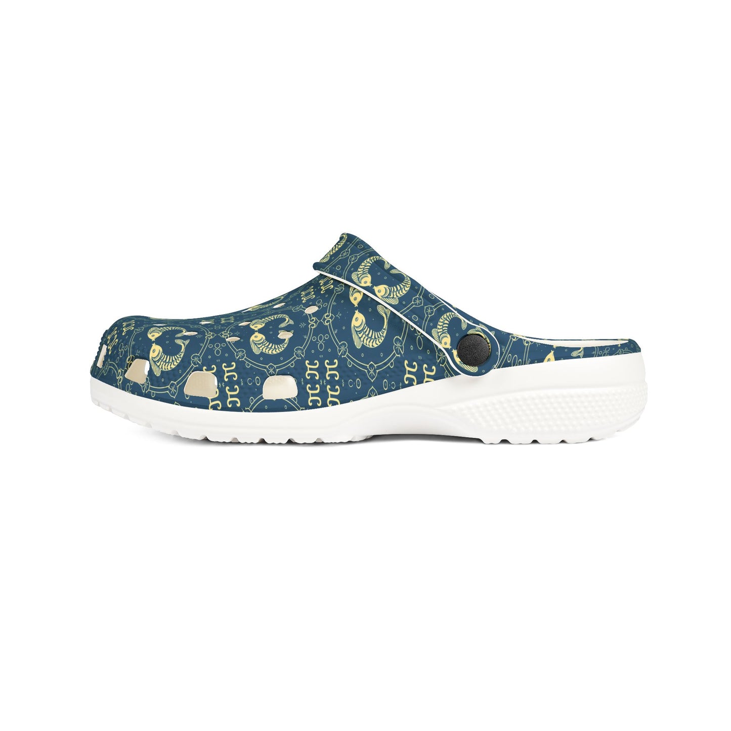 EVA Foam Rubber Shoes, (AOP), Pisces, Zodiac v4, Pattern