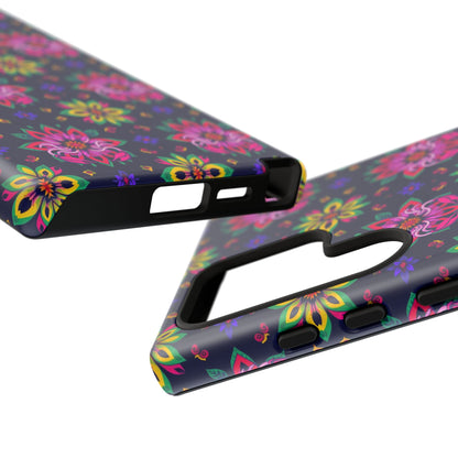Tough Cases, Scorpio, Zodiac v4, Flower Pattern
