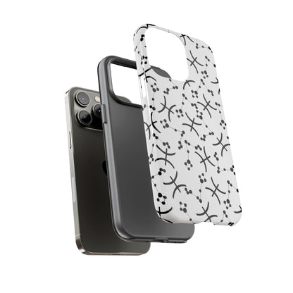Tough Cases with the Pisces Zodiac sign for iPhone, Samsung Galaxy, and Google Pixel devices