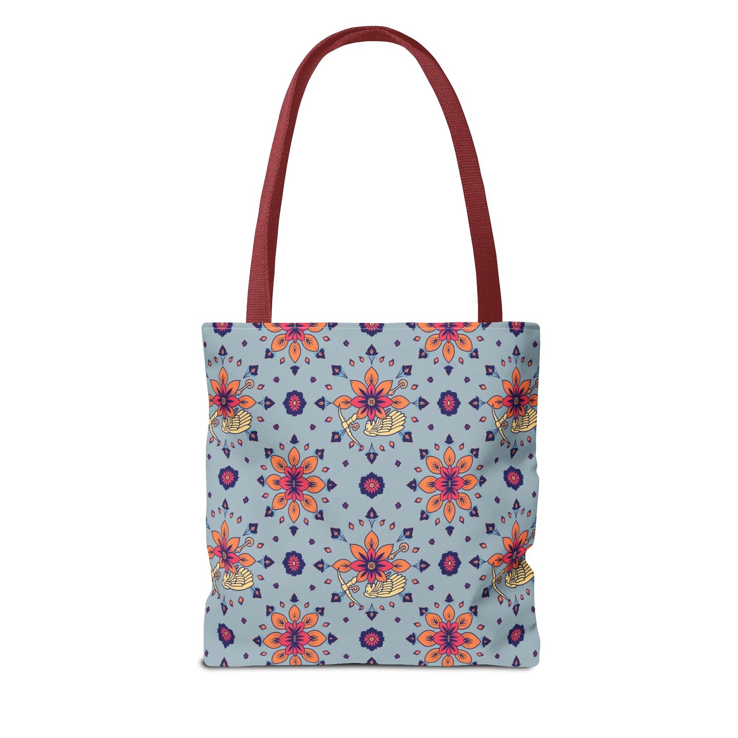 Tote Bag, (AOP), Sagittarius, Zodiac v1, Flower Pattern