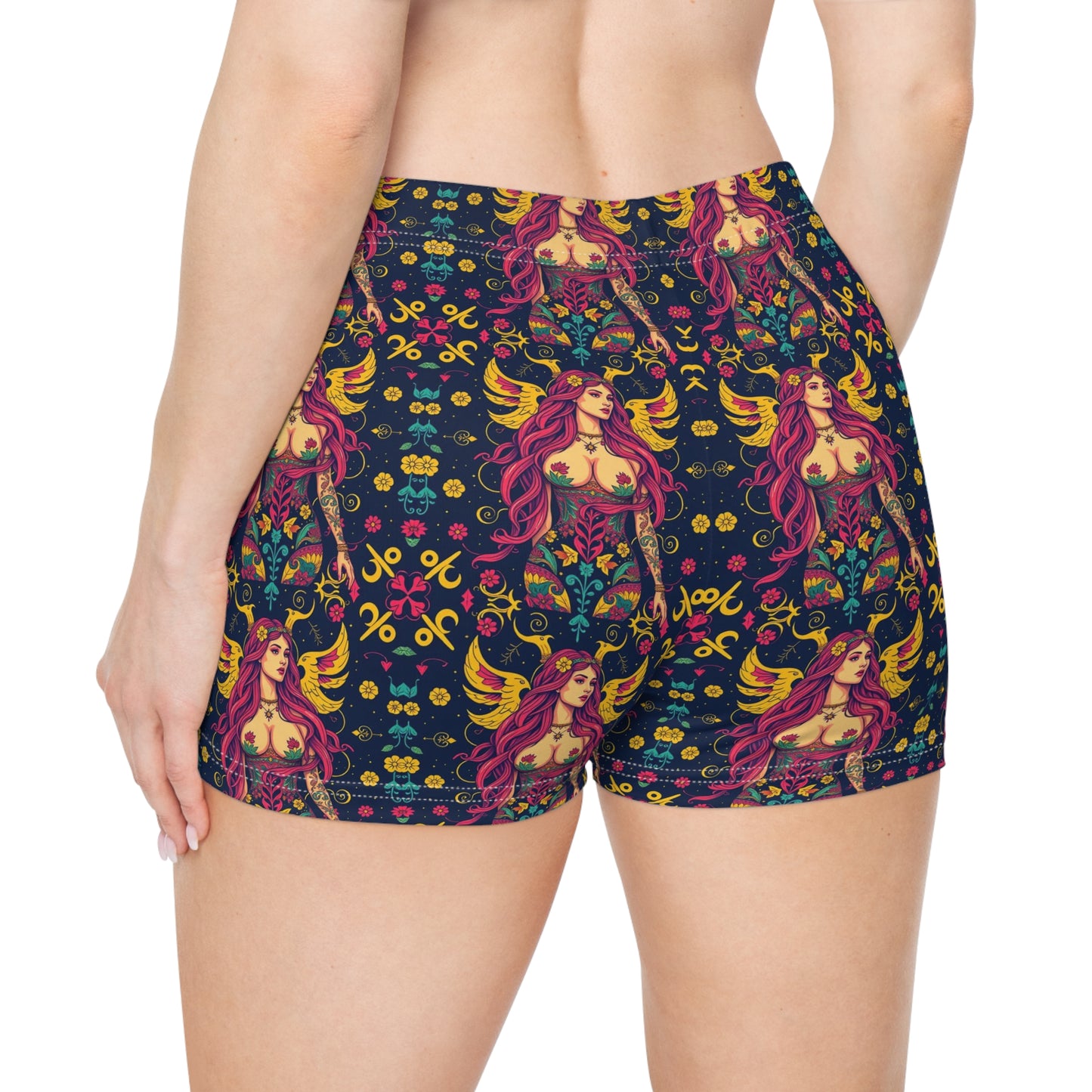 Women's Shorts, (AOP), Gemini, Zodiac v2, Sexy Pattern