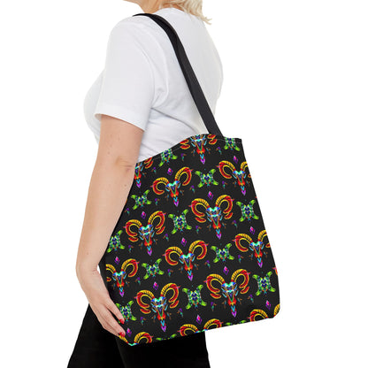 Tote Bag (AOP), Aries, Zodiac, Jewel Pattern