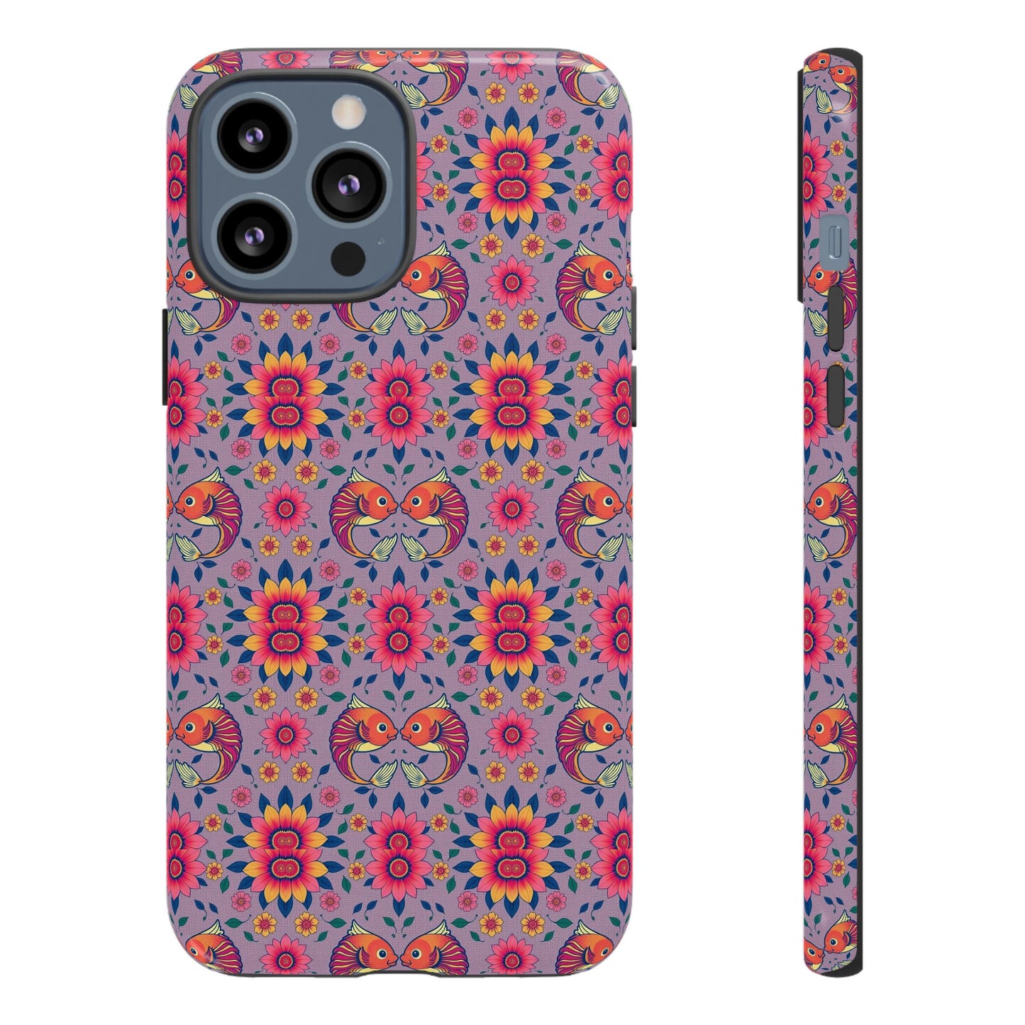 Tough Cases, Pisces, Zodiac v3, Flower Pattern