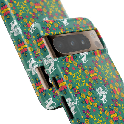 Tough Cases, Sagittarius, Zodiac, Flower Pattern